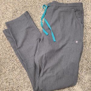 Figs women's Graphite Yola Scrub Pants - L tall